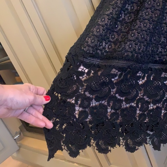 REBECCA TAYLOR- NWOT Black lace cocktail dress. - Picture 12 of 13